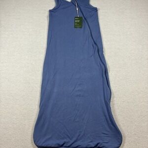 Quince Baby Sleep Sack Wearable Blanket Blue Large Bamboo Blend Unisex Zipper